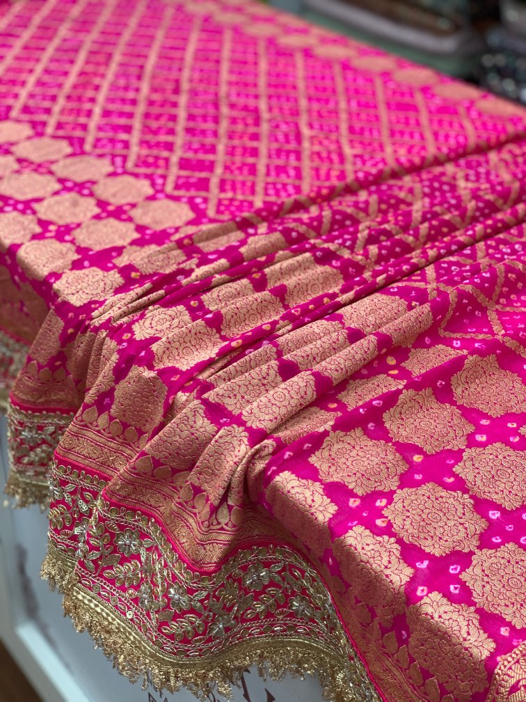 Georgette Bandhani Embroidery (BF24)