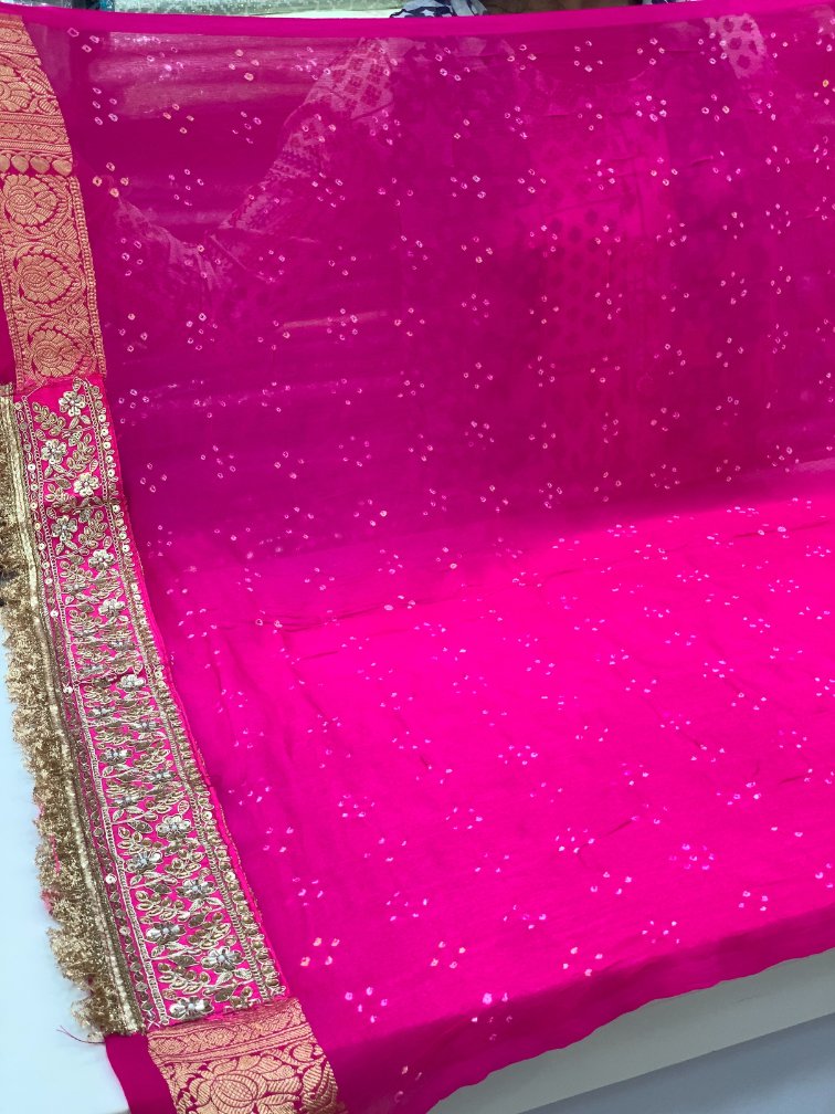 Georgette Bandhani Embroidery (BF24)