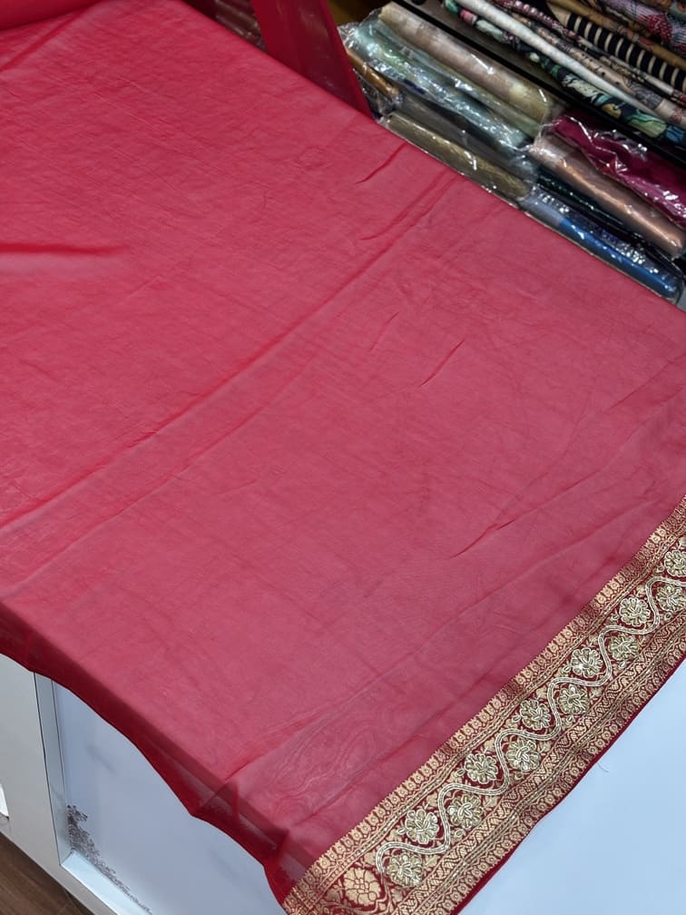 Georgette Weaving Bandhani Embroidery (BC09)